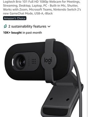 Logitech BRIO 101 Brown Kraft Box with Black Printing